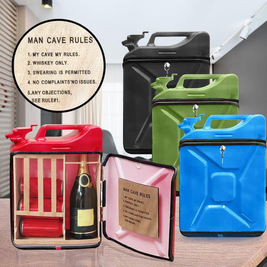 Caja para bidón de aceite, para vino, regalo, lata, bar, decoración navideña